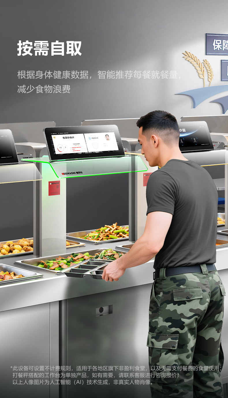营养计量自助取餐机 （人脸识别款）详情图14