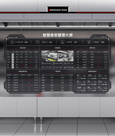 智慧食安管理大屏